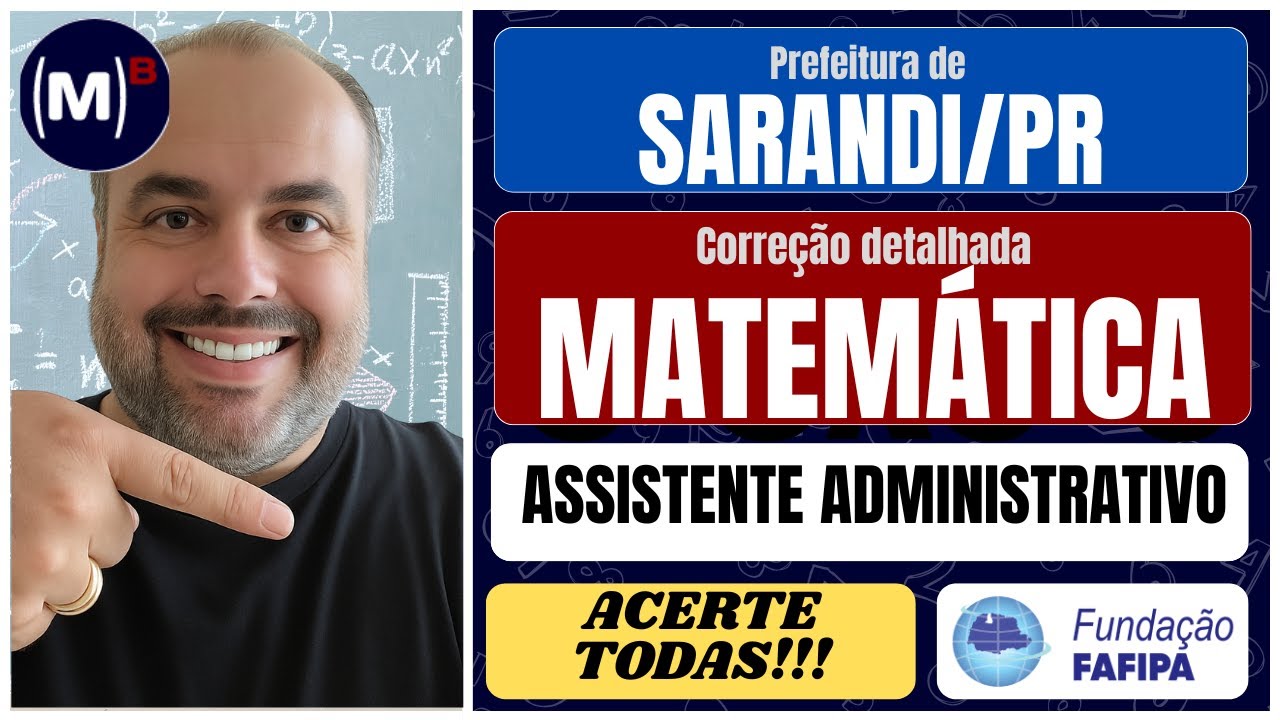 Matemática FAFIPA 2024: O Que Poucos Perceberam na Prova de Sarandi-PR!