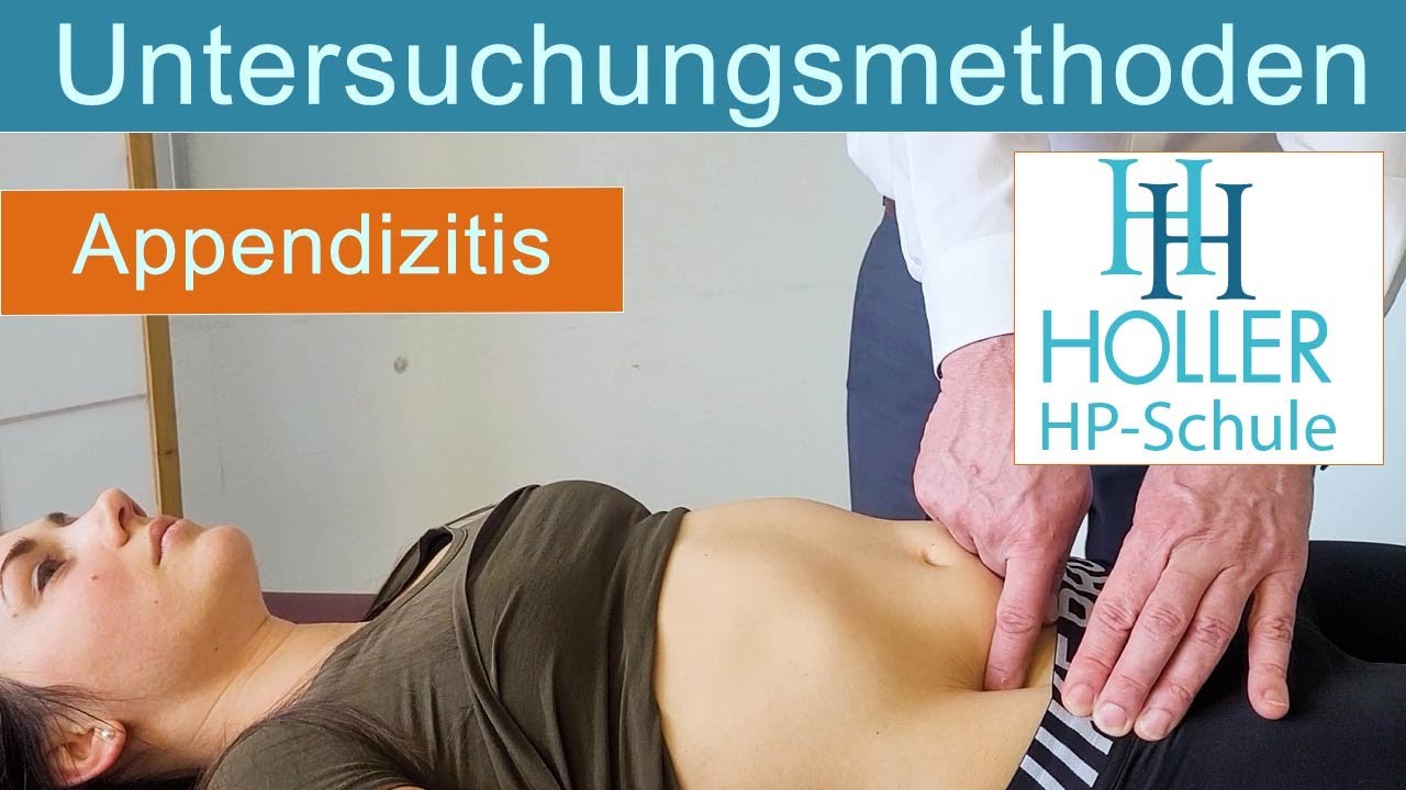 Untersuchungsmethoden Appendizitis von der Holler Heilpraktiker-Schule