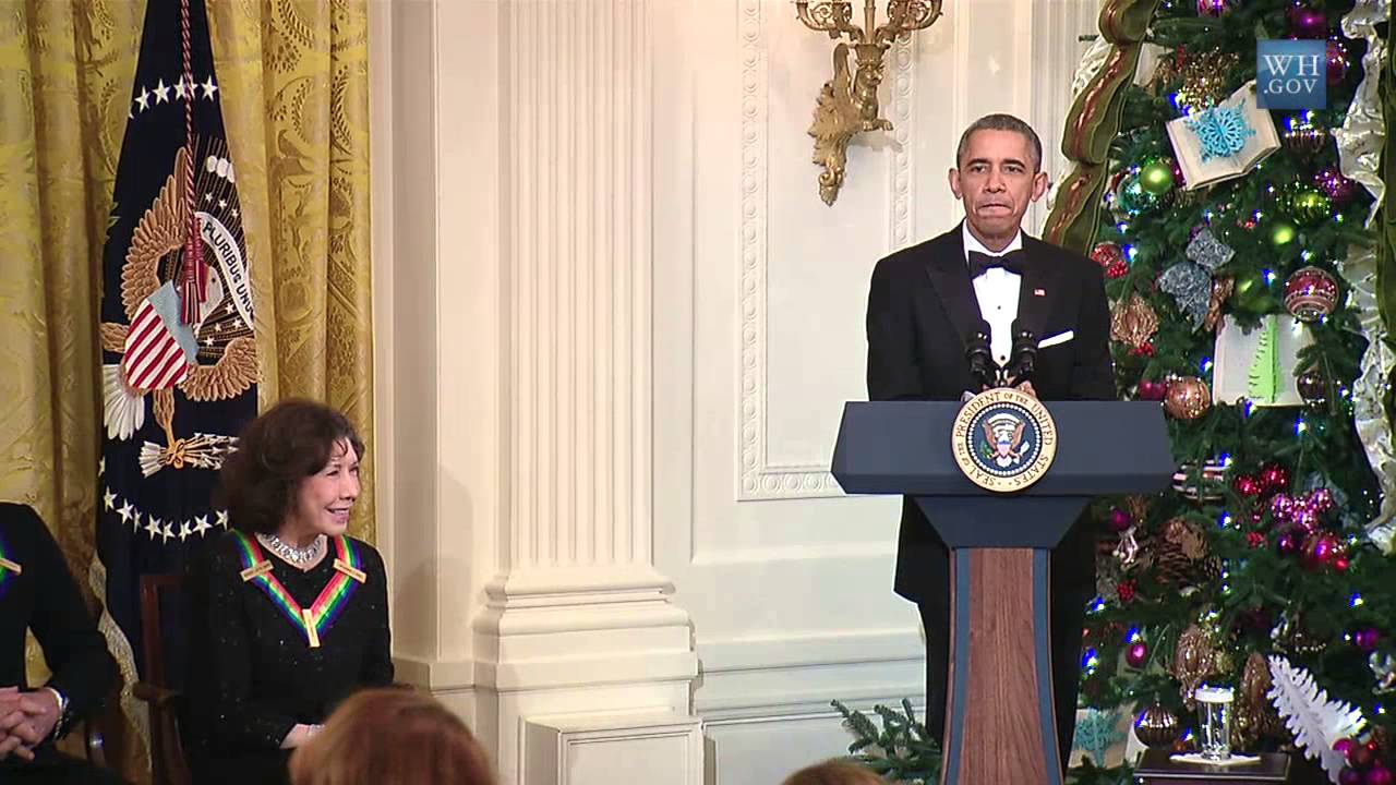 Obama with Lily Tomlin, Al Green, Sting, Tom Hanks & Patricia McBride At Kennedy Honors Reception