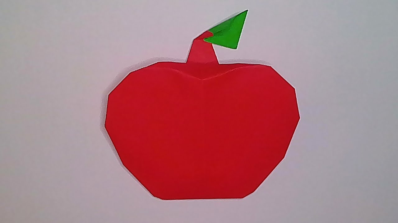 Cómo hacer una MANZANA de papel ✅| Origami PASO A PASO