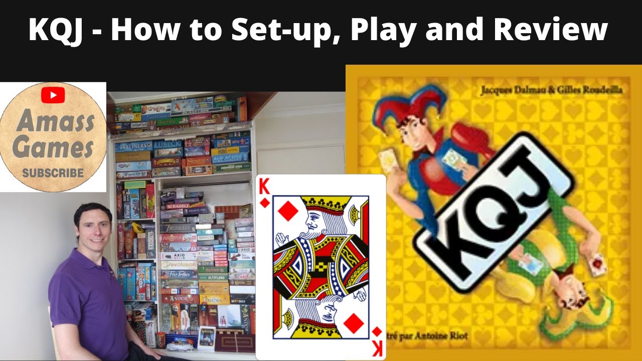 KQJ - How to setup, play and review.  * Amass Games * Traditional card games