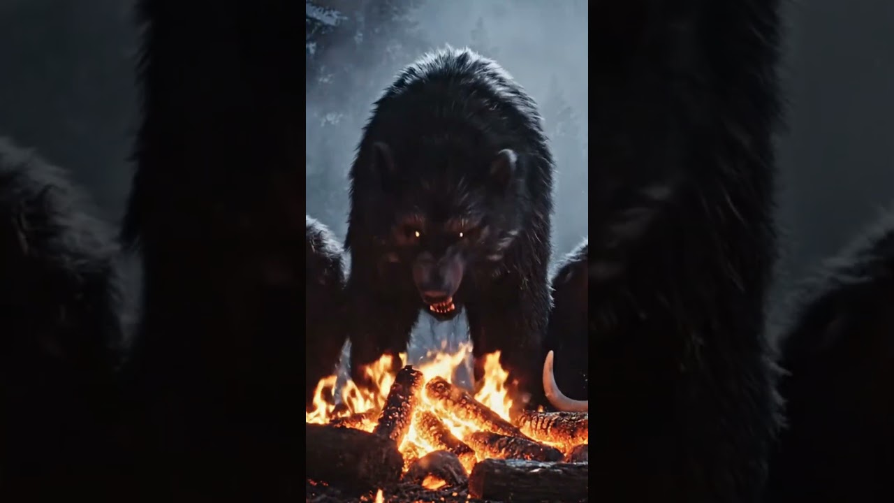 Primitive Man vs Wild Wolves Epic Battle to Save a Baby Elephant