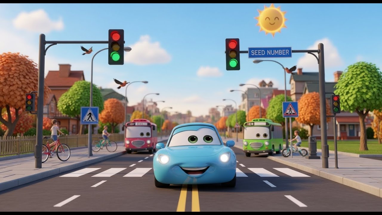 Vroom Vroom! 🚦 Car Ride Song | Fun Vehicle Rhyme for Kids | Nursery Rhymes & Songs for Children