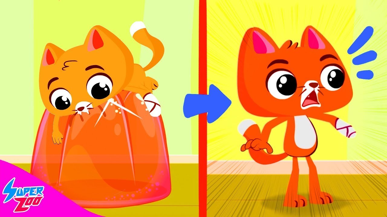 Catty muda sua cor comendo geléias coloridas 💛❤🧡 | Superzoo