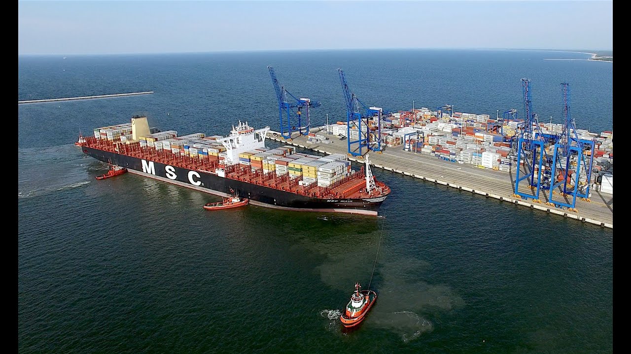 MSC MAYA - rekordowy kontenerowiec w DCT Gdańsk