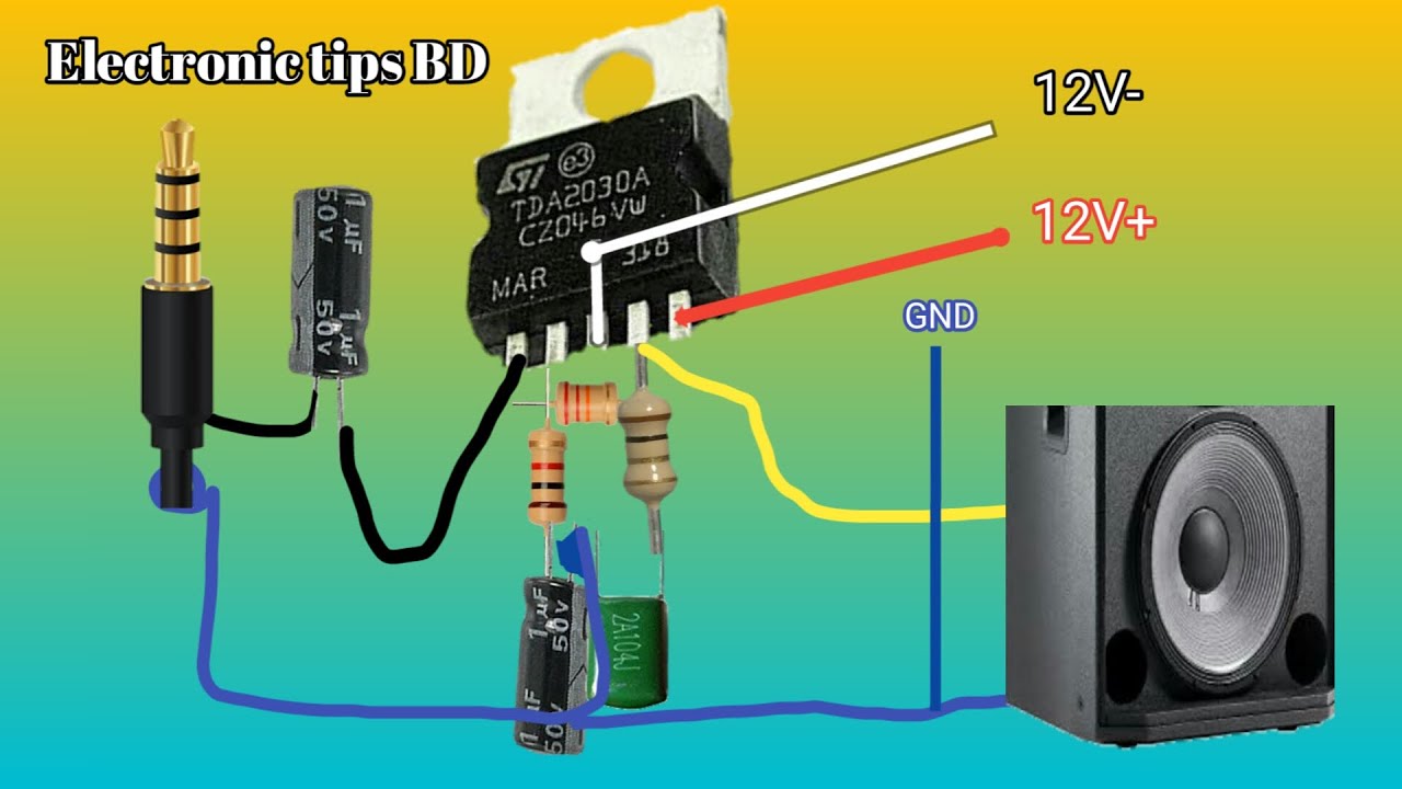 tda2030 audio amplifier Circuit TDA2030 ic