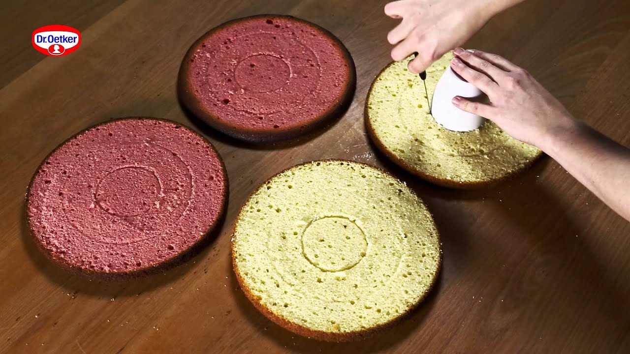 How to: Torte mit Schachbrett-Effekt herstellen / Checkerboard Cake