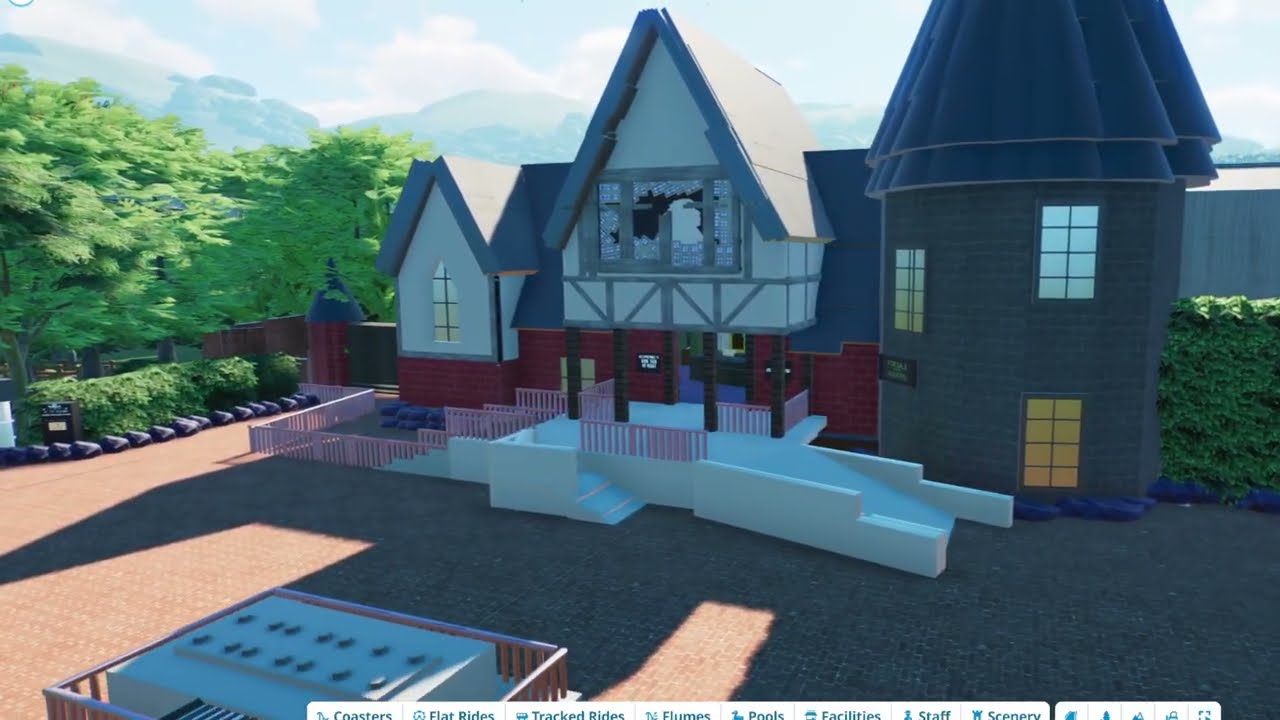 The CURSE at ALTON MANOR Planet Coaster 2 POV