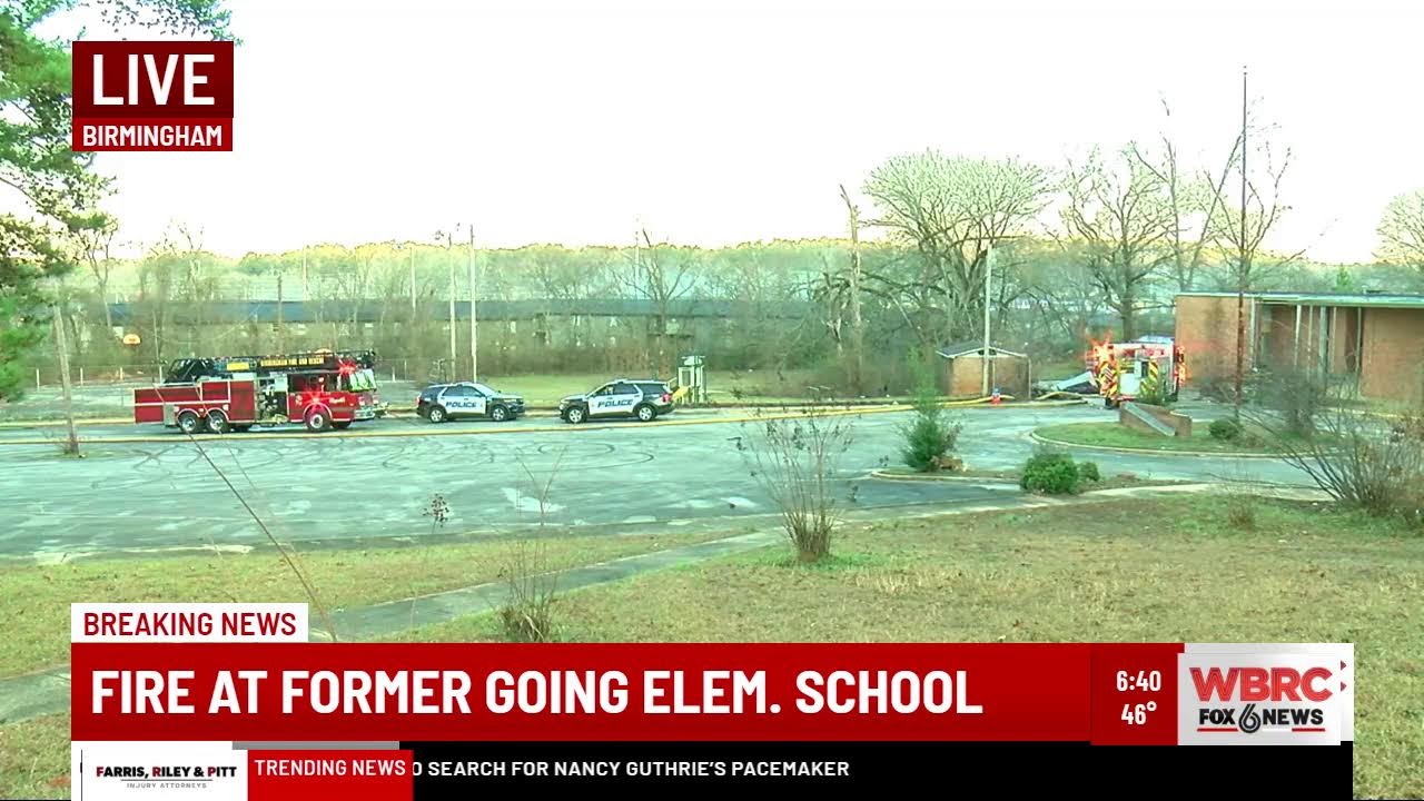 Fire at former Going Elem. in Birmingham