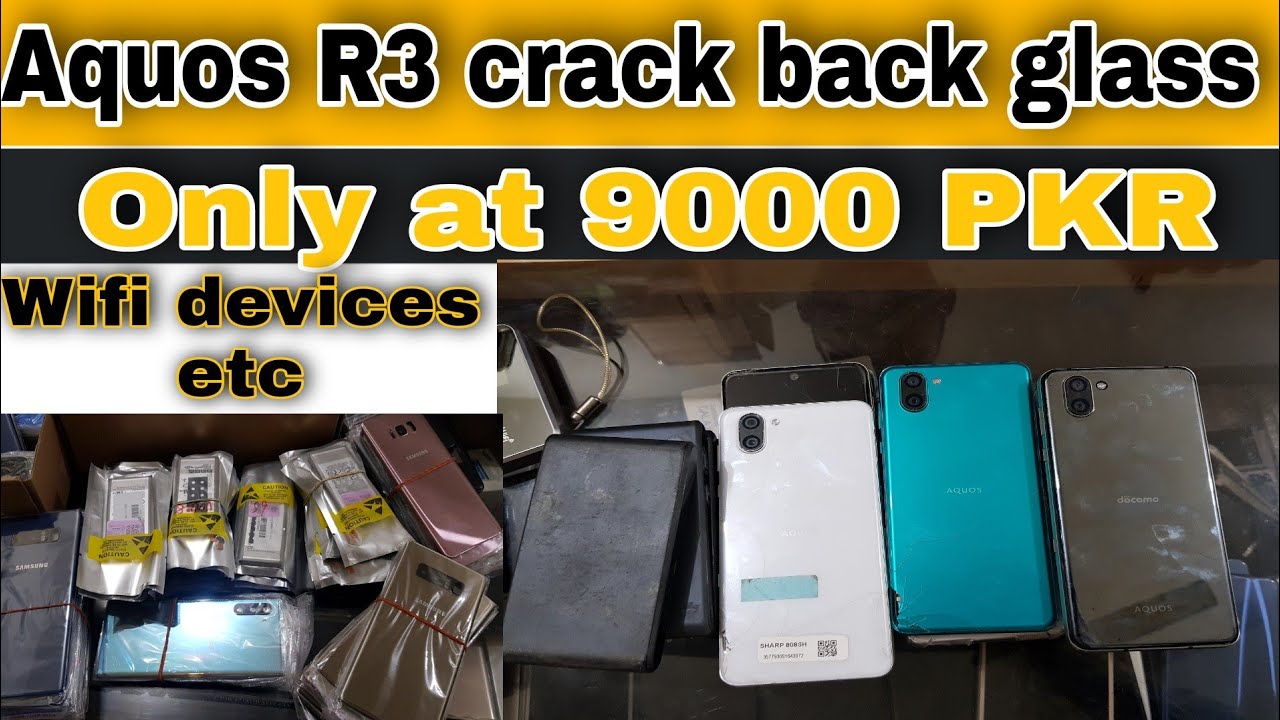 sharp R3 broken wifi devices price in chaman | samsung back glass original battery | Wifi devices