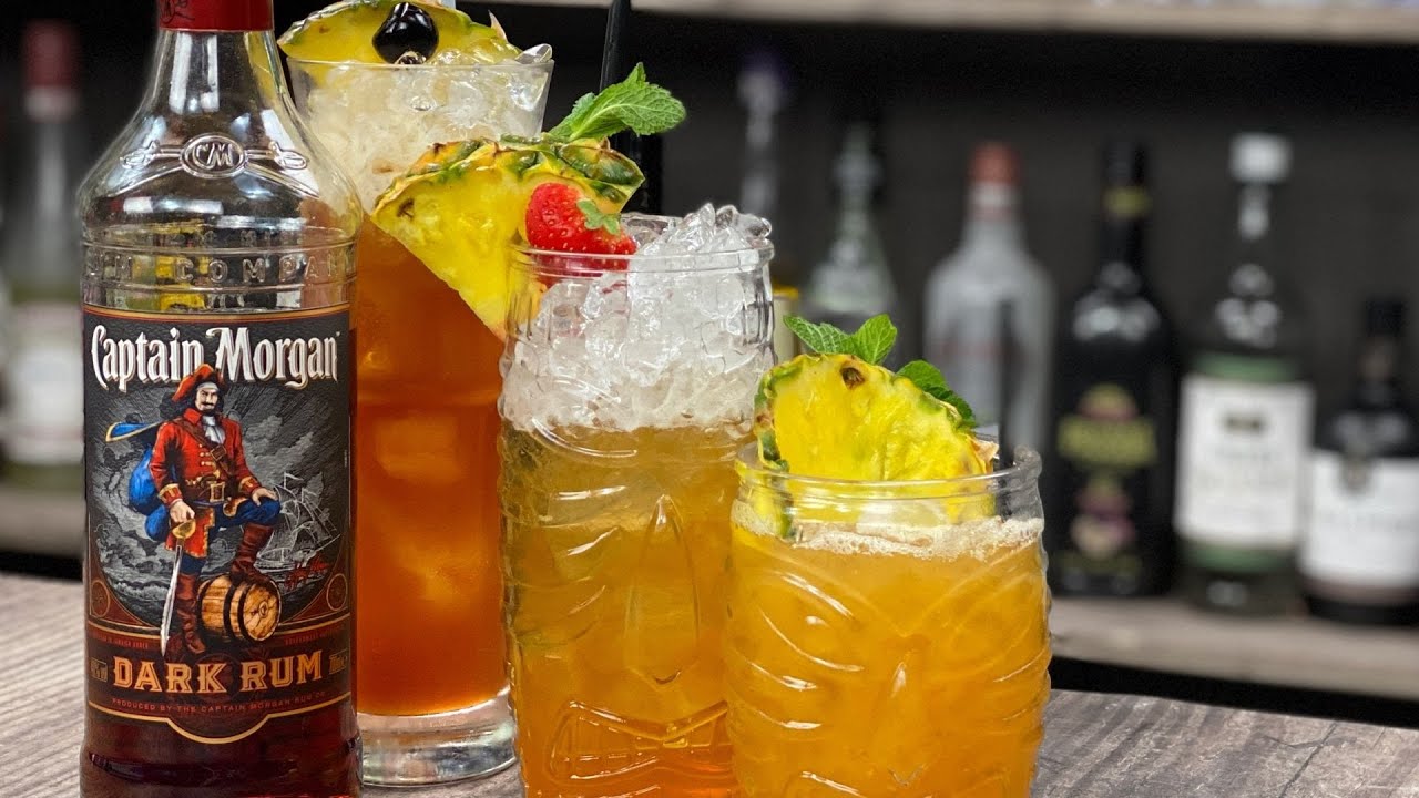 3 LUSCIOUS Captain Morgan Dark Rum Cocktails!