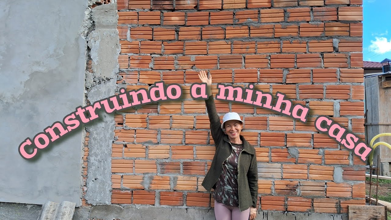 Aos 56 anos construindo a minha casa com as minhas próprias mãos!!!! 