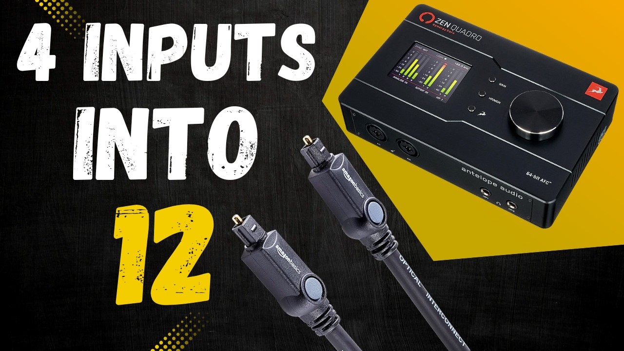 Turn 4 Inputs Into 12 With This Easy Setup! - Zen Quadro + ADAT