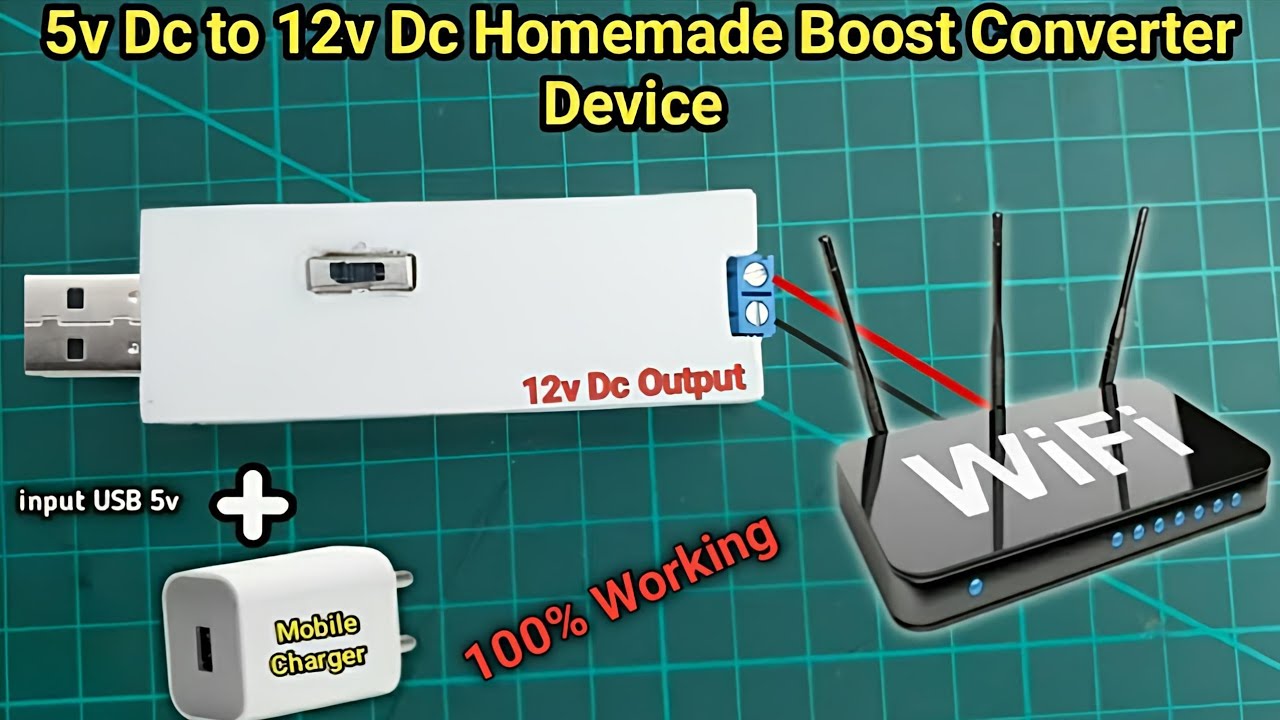 How To Make 5v to 12v Converter at Home | 5v to 12v Boost converter Circuit