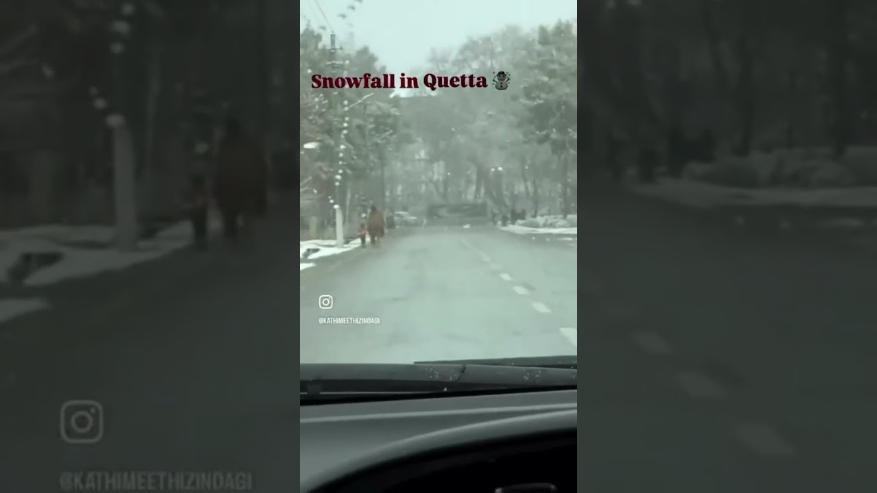Quetta x snowfall ❄️2026