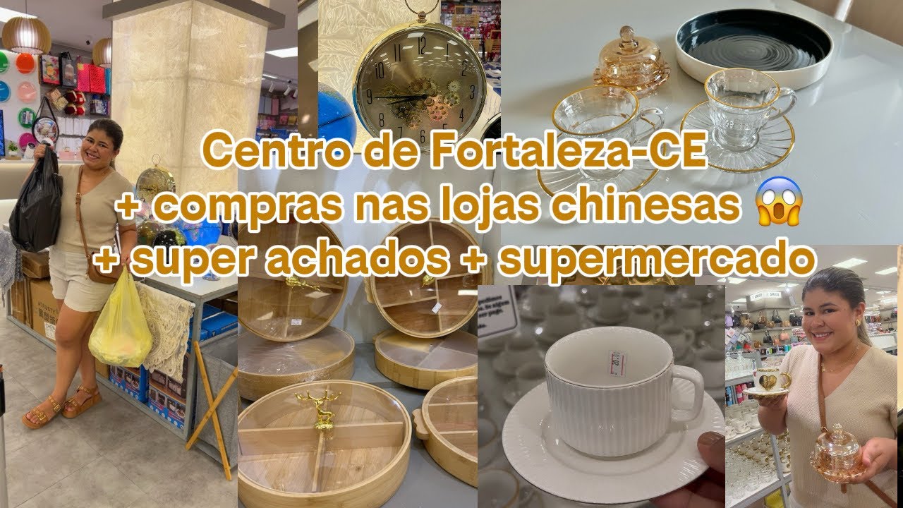 Compras no centro de Fortaleza- CE + super achados + lojas chinesas 😱 + supermercado 