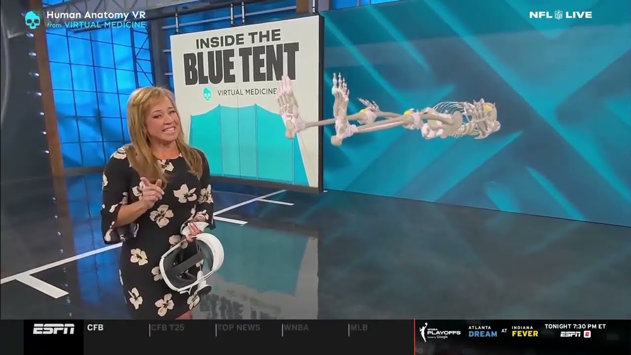 Joe Burrow Turf Toe Injury Explained 🏈| ESPN Analysis with Human Anatomy VR
