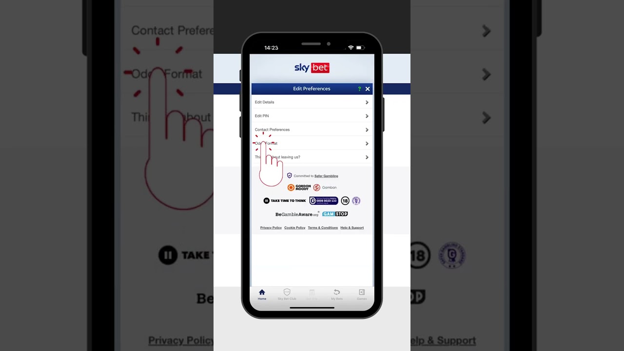 How To Change The Odds Format On The SkyBet App