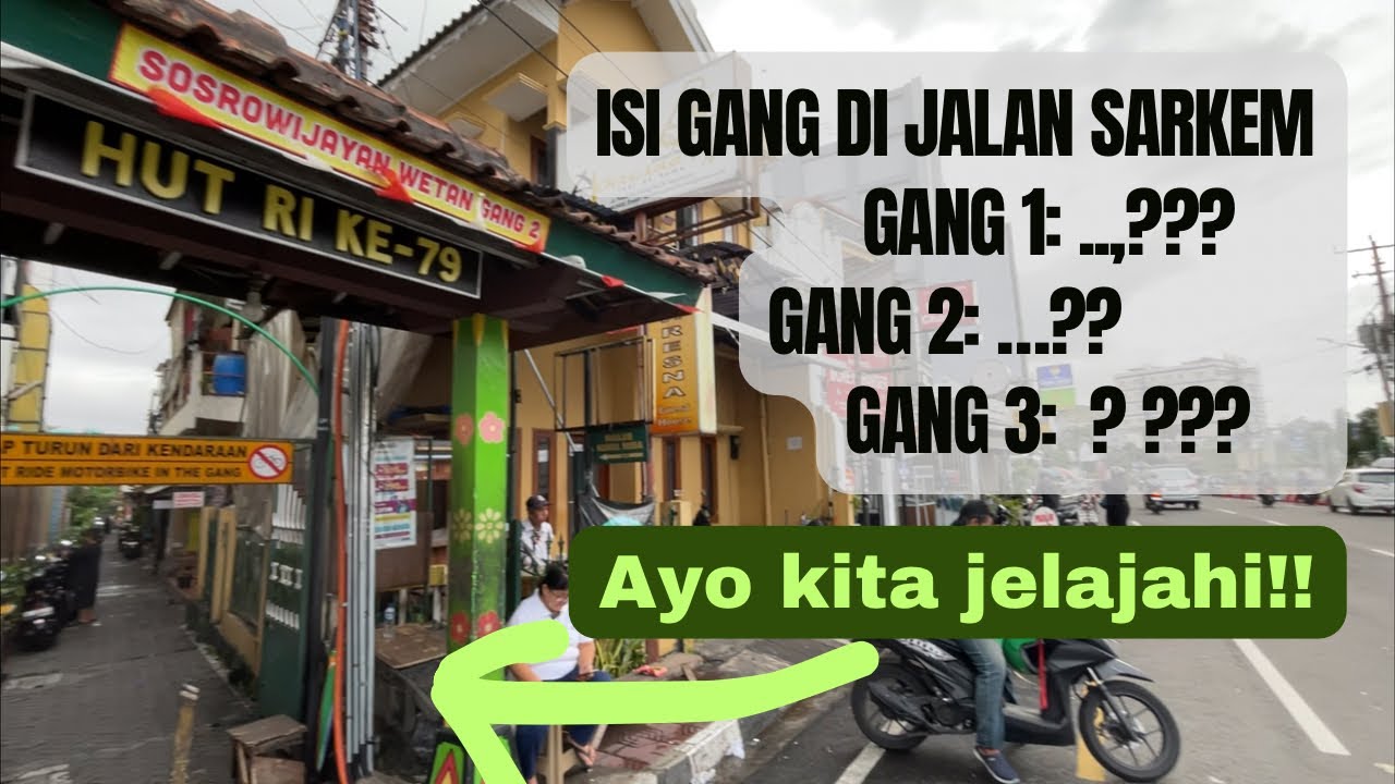Hotel Penginapan di Gang Satu, Dua, dan Gang Tiga Jalan Pasar Kembang Belakang Malioboro Yogyakarta