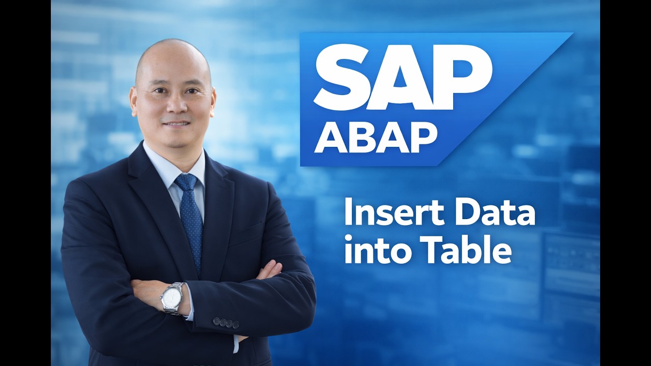 Bài 03: SAP ABAP | Insert data vào SAP table dùng hàng standard