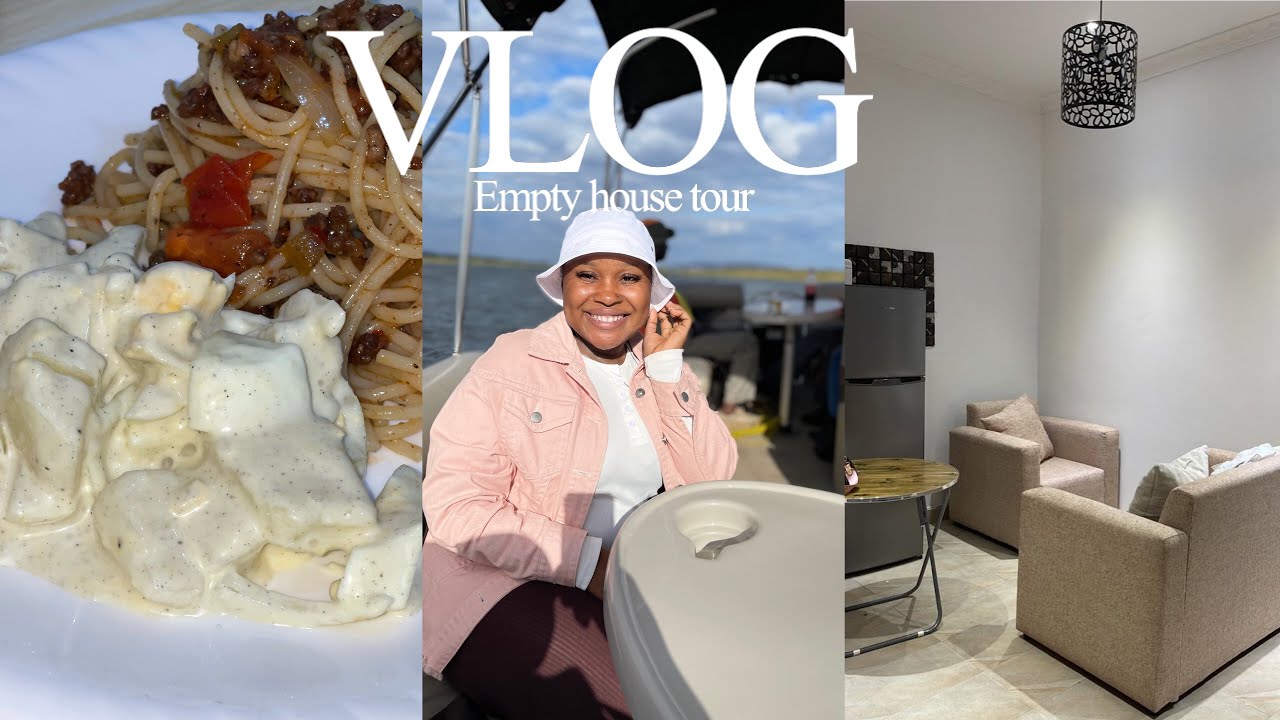 VLOG; living alone dairies | EMPTY HOUSE TOUR + cook and clean with me; Zambian YouTuber 🇿🇲