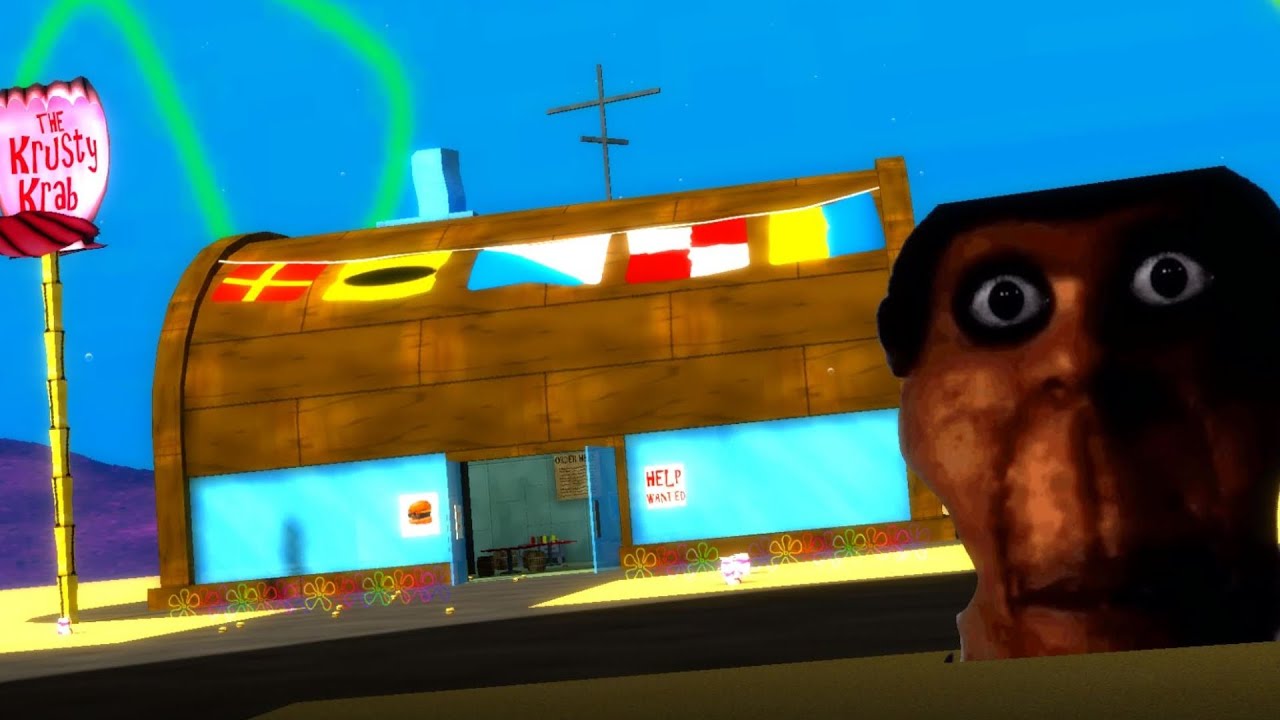 Is this the krusty krab? no this is obunga