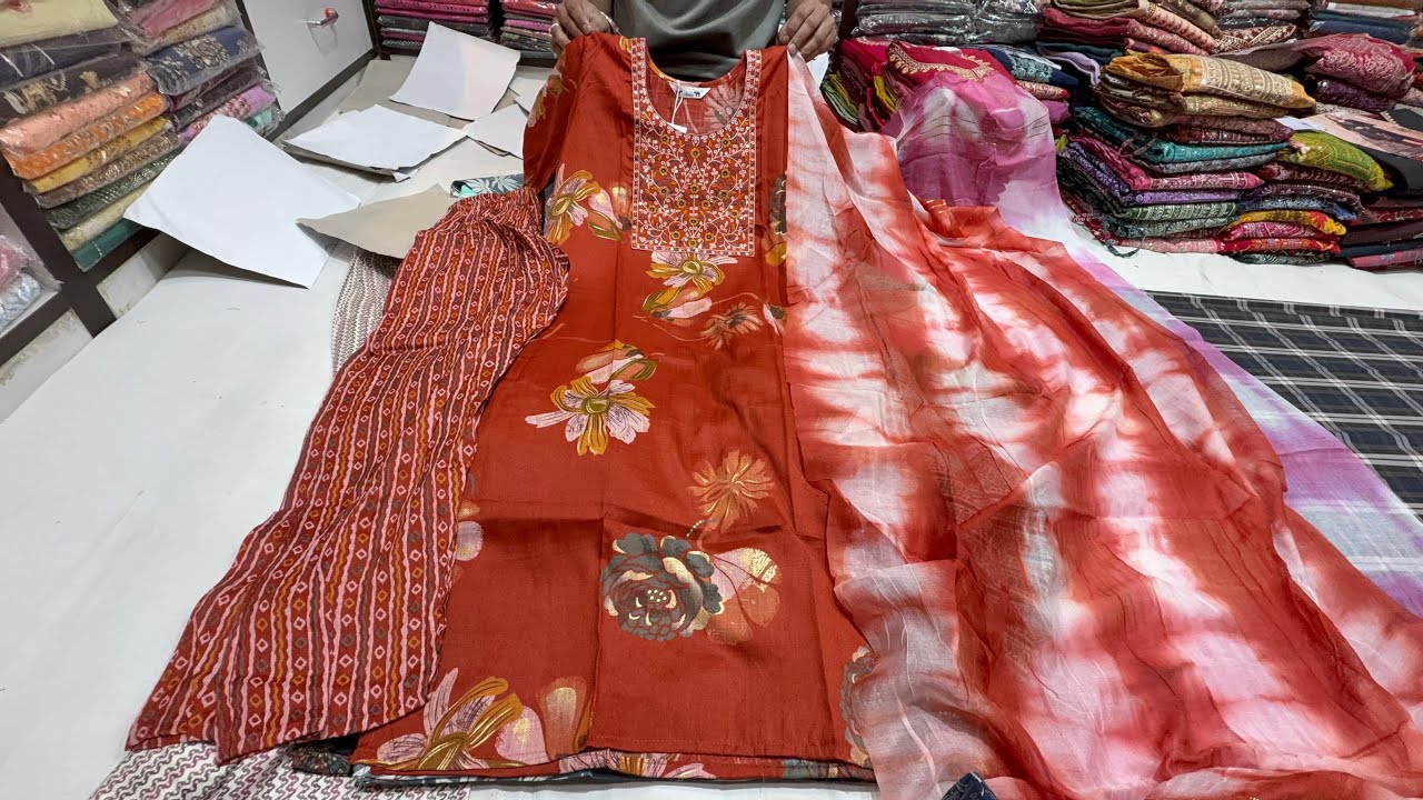 Chickpet Wholesale Budget Friendly Pure Cotton & Party wear Kurti sets. Single piece courier avail.