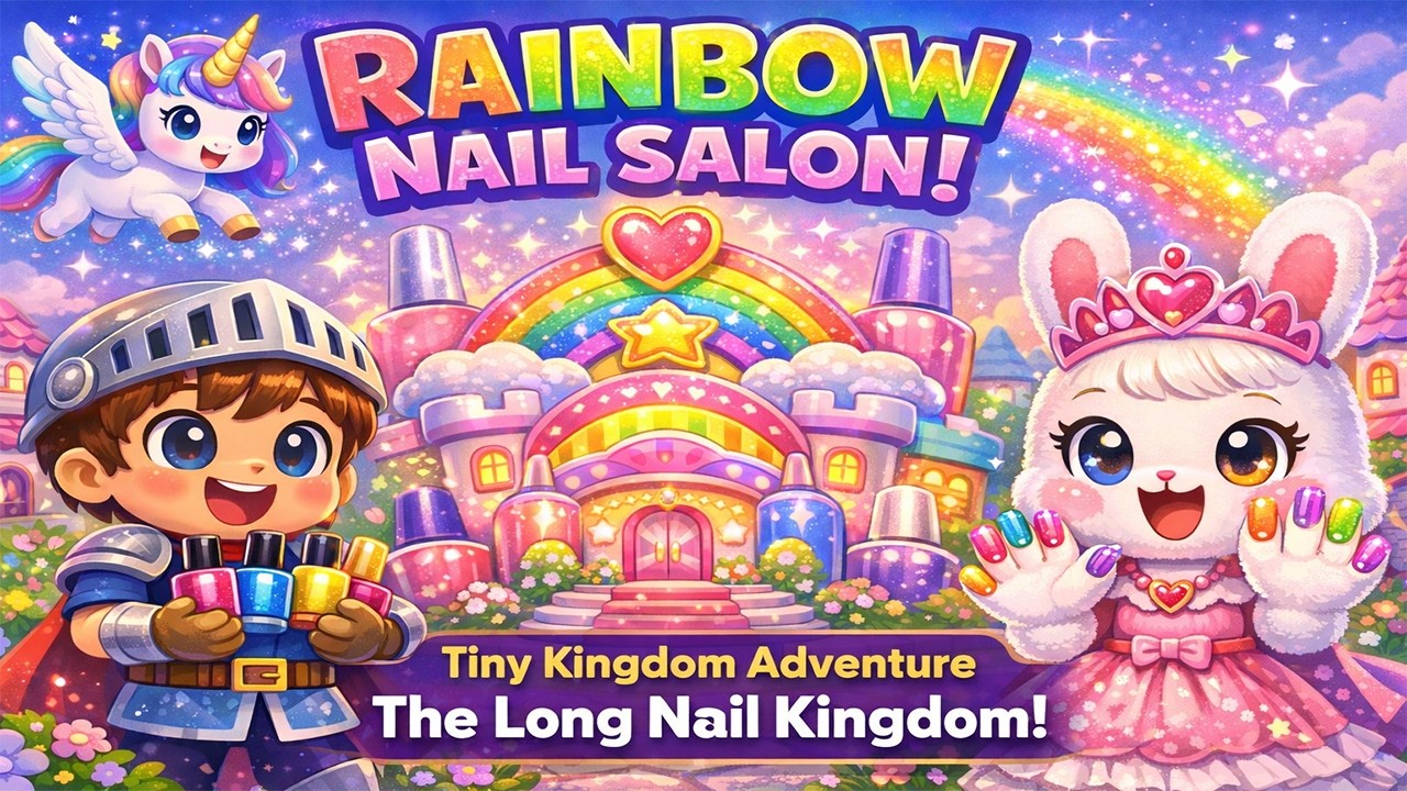 Arthur and Alicorn | Opens a Rainbow Nail Salon! 💅 | Kids Cartoon Story | Tiny Kingdom Adventures
