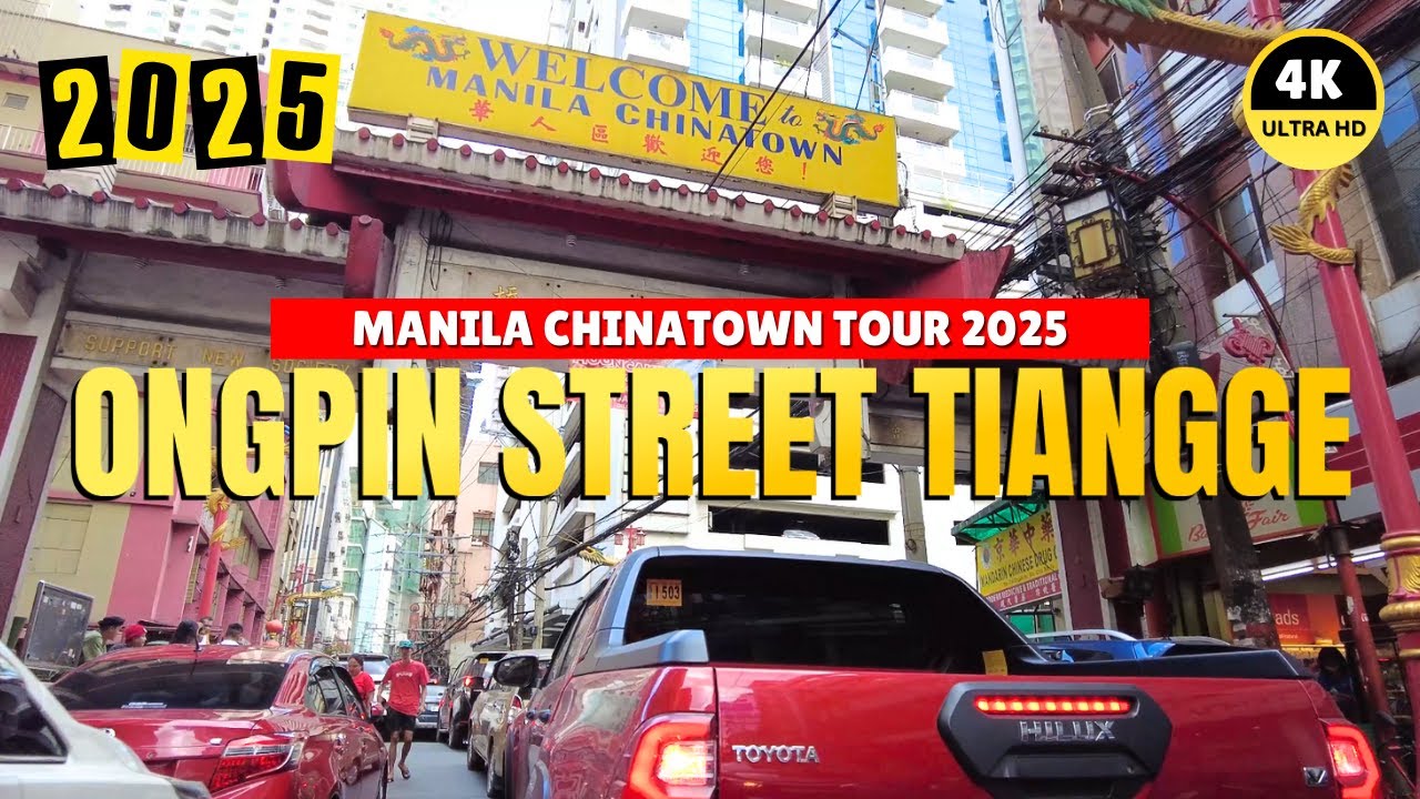 [4K] ONGPIN STREET TOUR 2025 - CHINATOWN MANILA