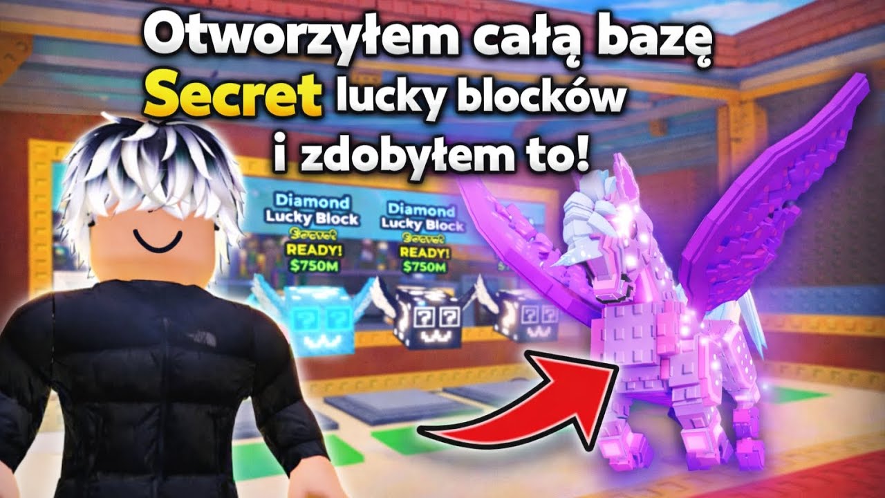 OTWORZYŁEM CAŁĄ BAZD SECRET LUCKY BLOCK ABY ZDOBYĆ NOWEGO CELESTIAL PEGASUSA!🦄roblox