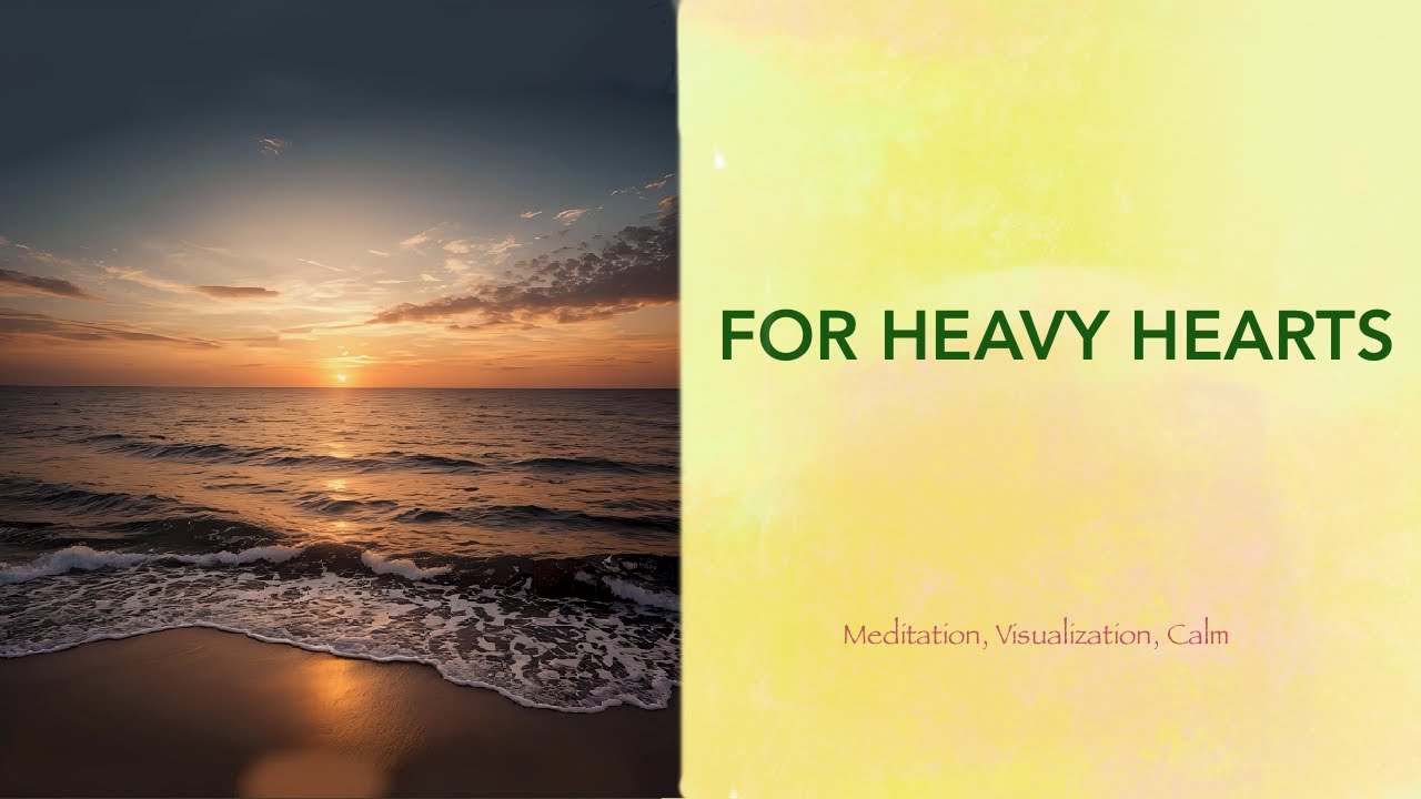 For Heavy Hearts: A 9 Min Ocean Shoreline Meditation at Sunset