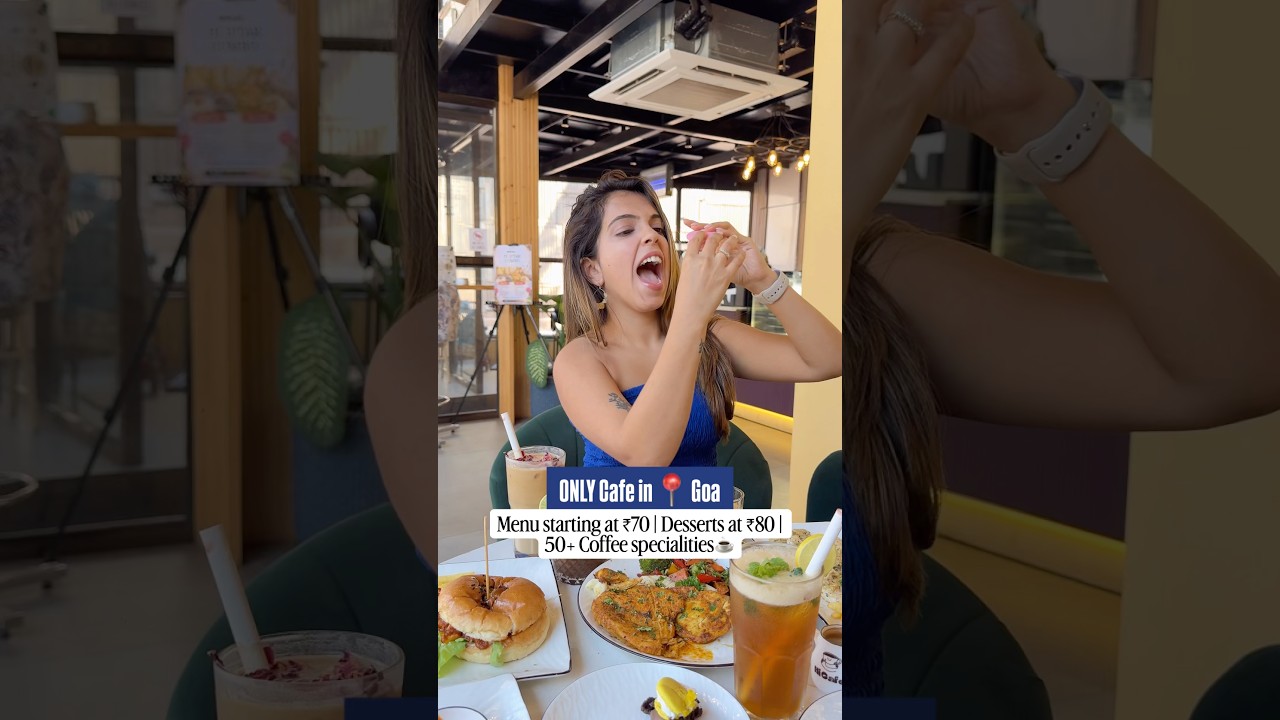 Menu starting at ₹70 | Desserts at ₹80 in📍Goa☕️#goa #pocketfriendly #cafe #goatrip #cafetour #goan