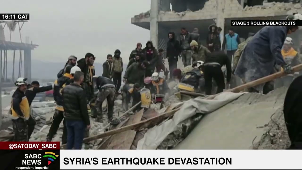 Syrian authorities say sanctions imposed by the West hinder delivery of humanitarian aid