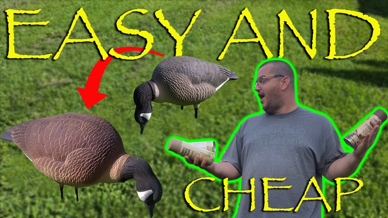 How to make old decoys look new | the easy way to repaint Canada goose decoys