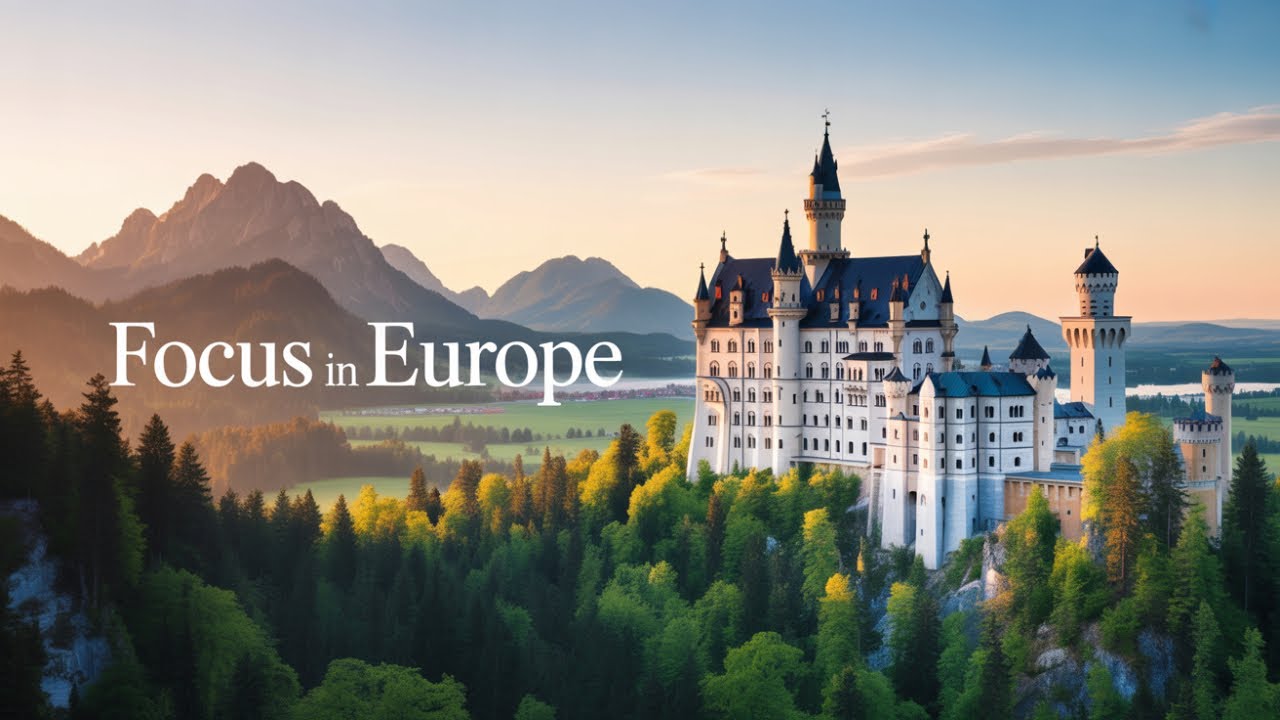 Soothing STUDY MUSIC with European Landmarks
