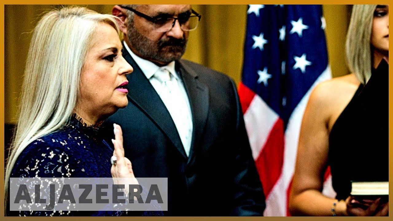 Justice Secretary Wanda Vazquez sworn in as Puerto Rico governor