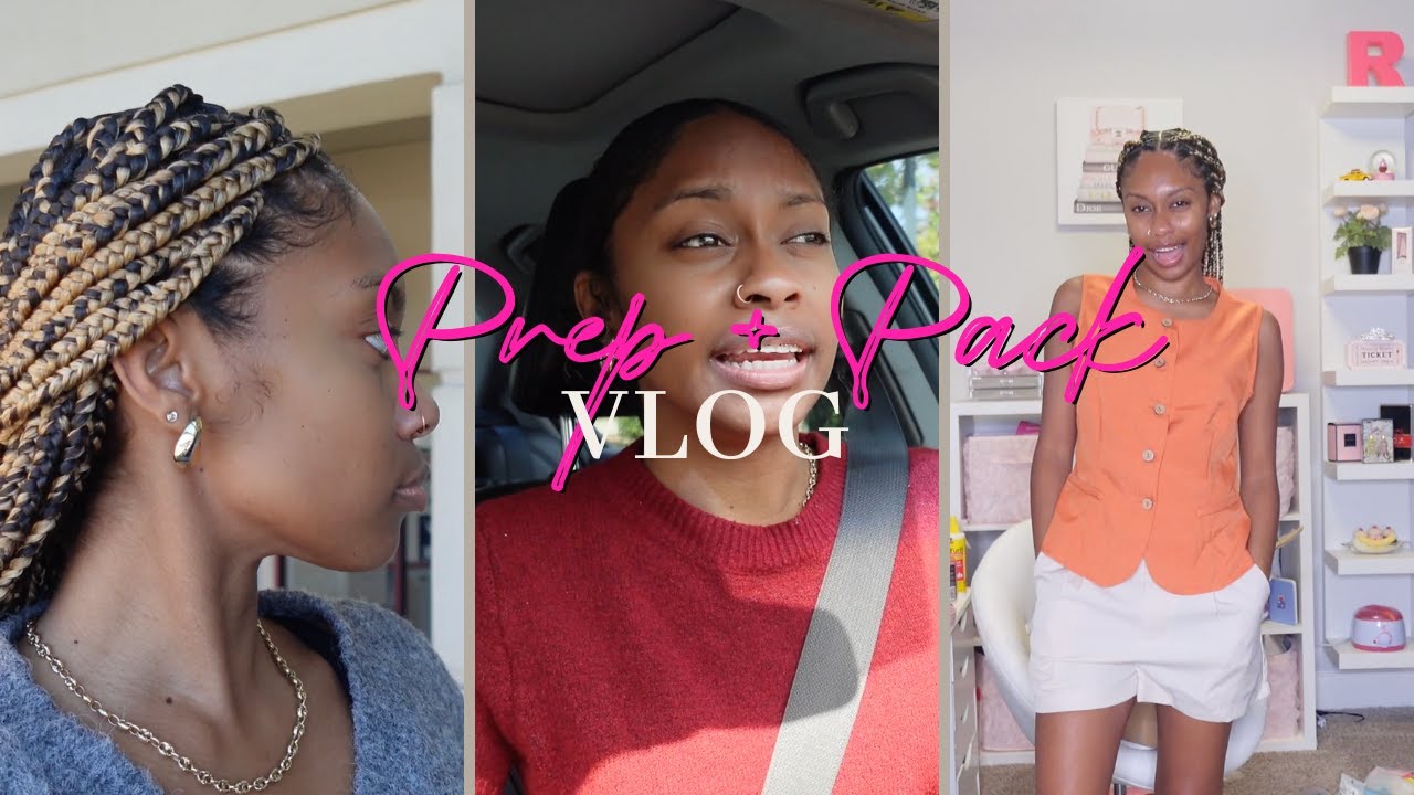 Prep & Pack for St. Lucia with me! | New church, Getting braids & a try on of various outfits! 