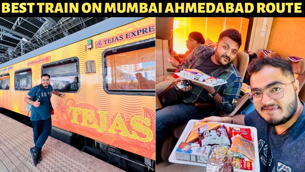 World Class Luxurious Mumbai Ahmedabad Tejas Express Executive Class Journey | Food Review 😋