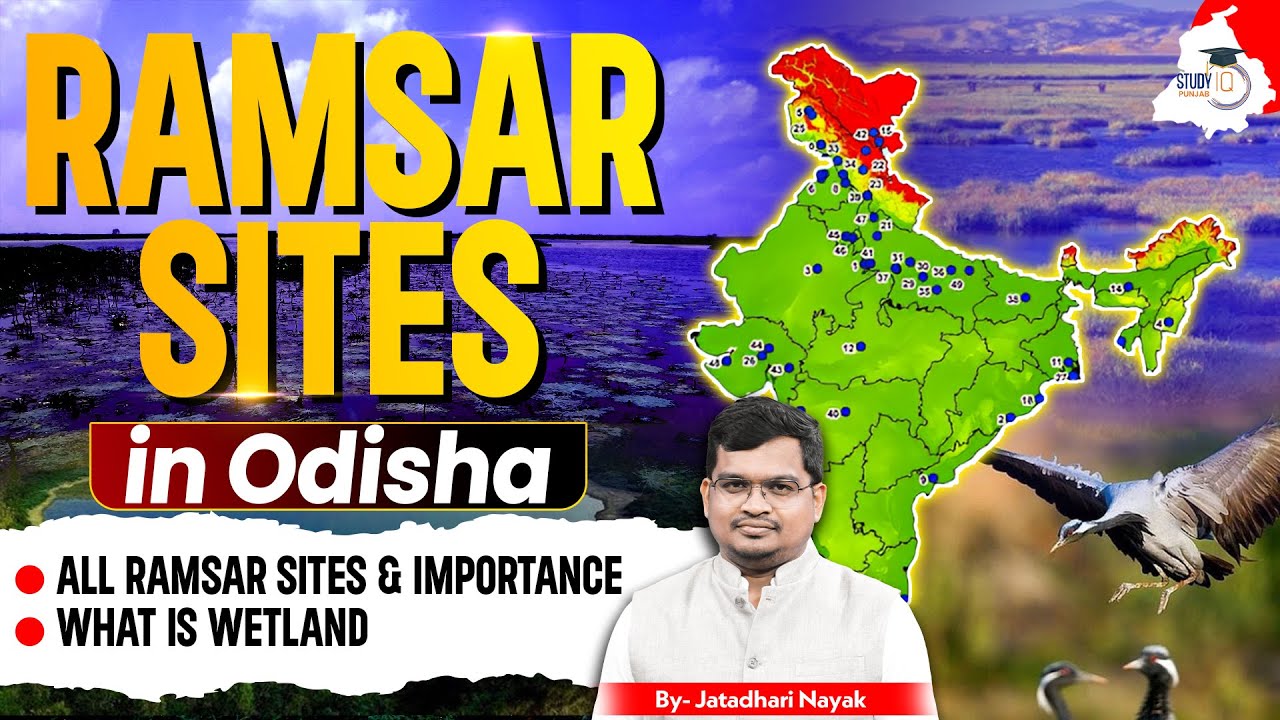 Ramsar Site in Odisha | ALL Ramsar Sites, Wetland & Importance | BY Jatadhari Sir | OPSC StudyIQ