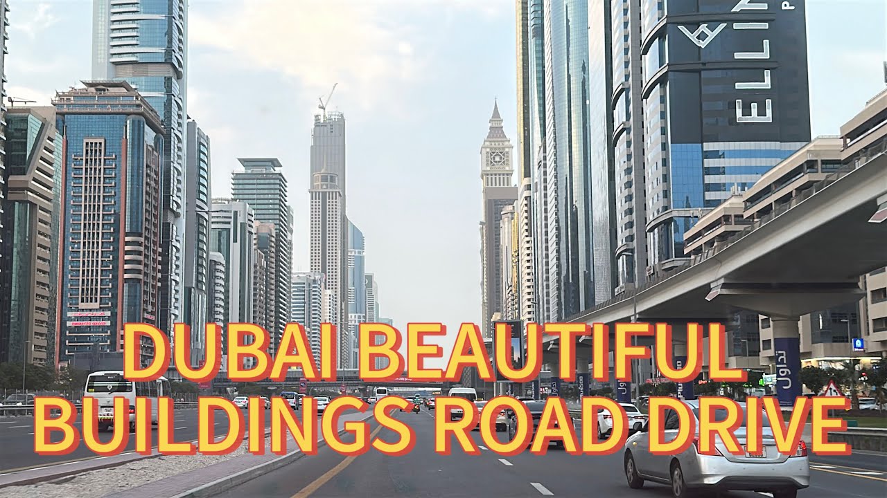 Dubai Sheikh Zayed Road Drive | Most Beautiful Skyscrapers in the World! 🇦🇪🏙️