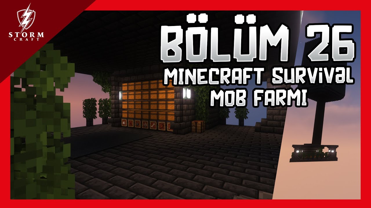 Minecraft Survival &bull; B&ouml;l&uuml;m 26 &bull; Devasa Mob Farmı Acayip Verimli !!!