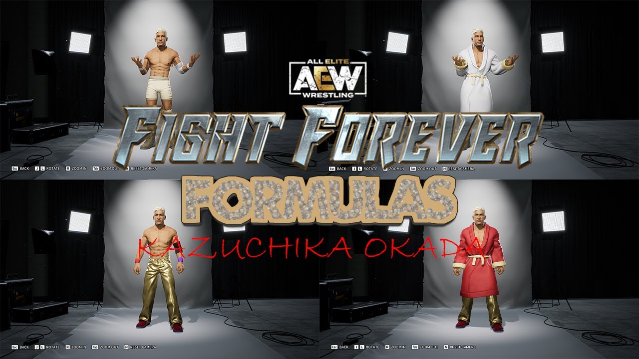 AEW FIGHT FOREVER CREATE A WRESTLER FORMULAS: HOW TO MAKE KAZUCHIKA OKADA IN AEW FIGHT FOREVER!!