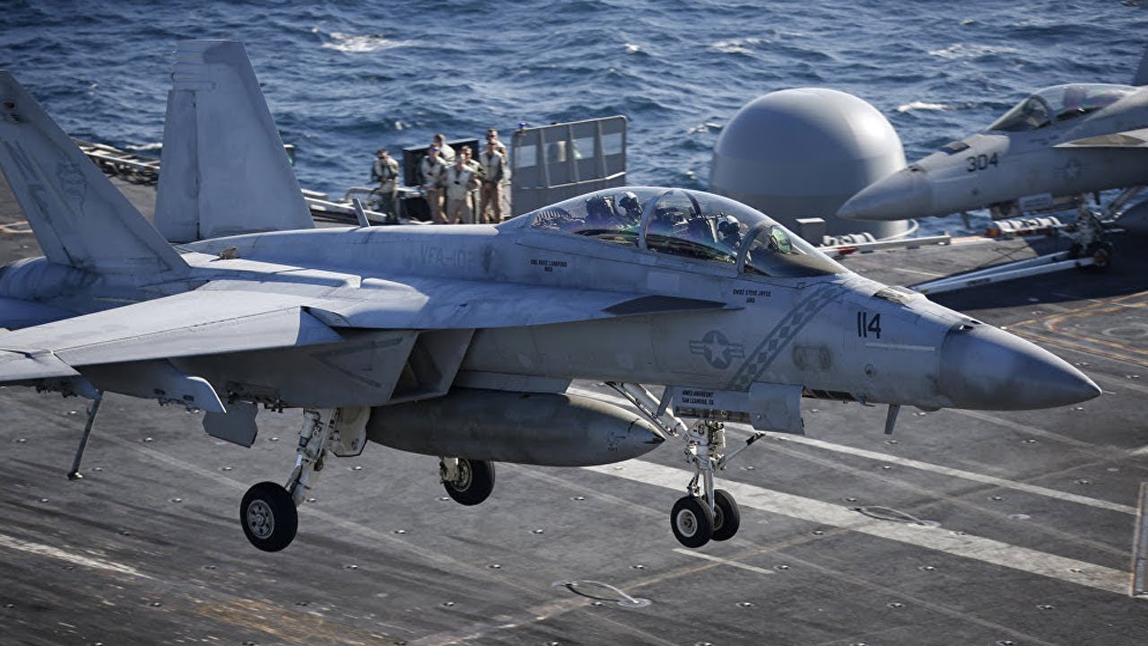 American Aircraft Carrier In Action - Flight Deck Operations USS Dwight D  Eisenhower (CVN-9)