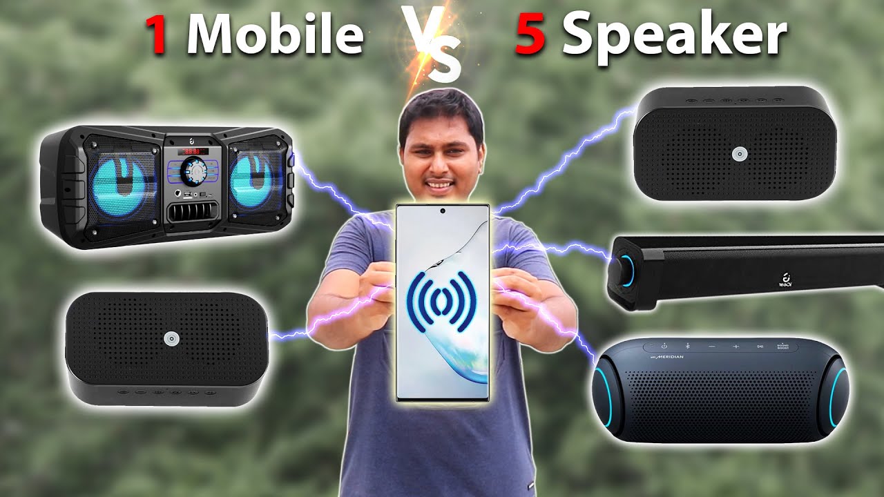 1-Mobile Vs 5-Speaker முடியுமா ? | How to Connect Multiple Bluetooth speakers on 1 Mobile