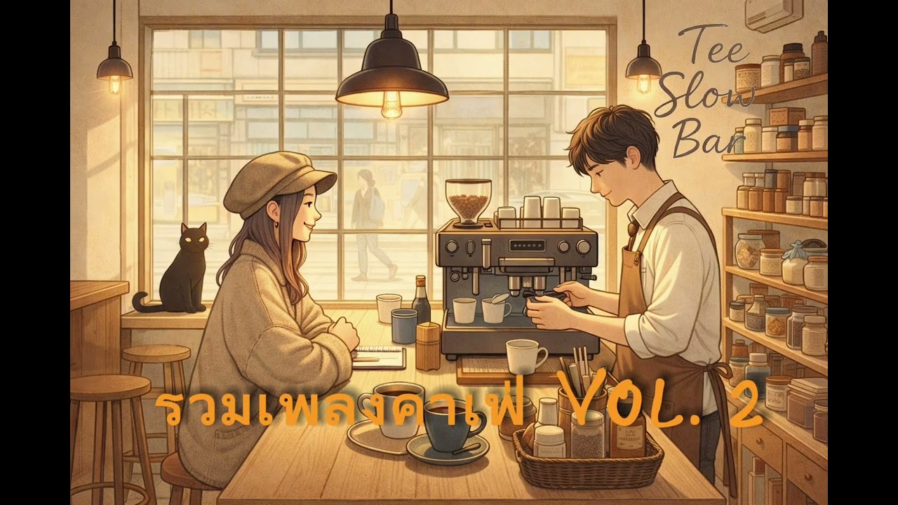 รวมเพลงคาเฟ่ Vol.2 | เพลงฟังสบาย เพลงเพราะ | Tee Slow Bar | #เพลงไทยเพราะๆ #chillplaylist #cafemusic