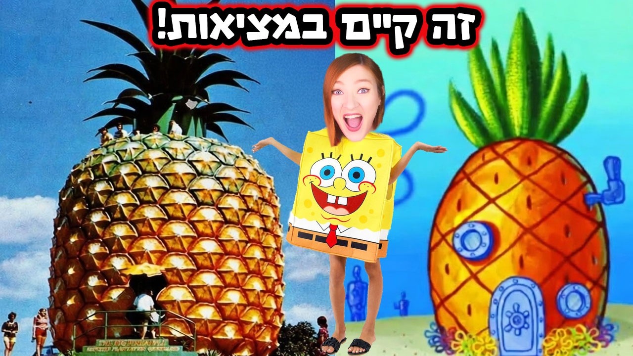 מצאתי את בית בובספוג במציאות ועוד בתים מצוירים! (הם קיימים במציאות)