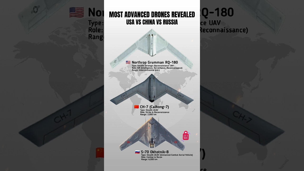 TOP 3 Stealth Drones: USA vs Russia vs China