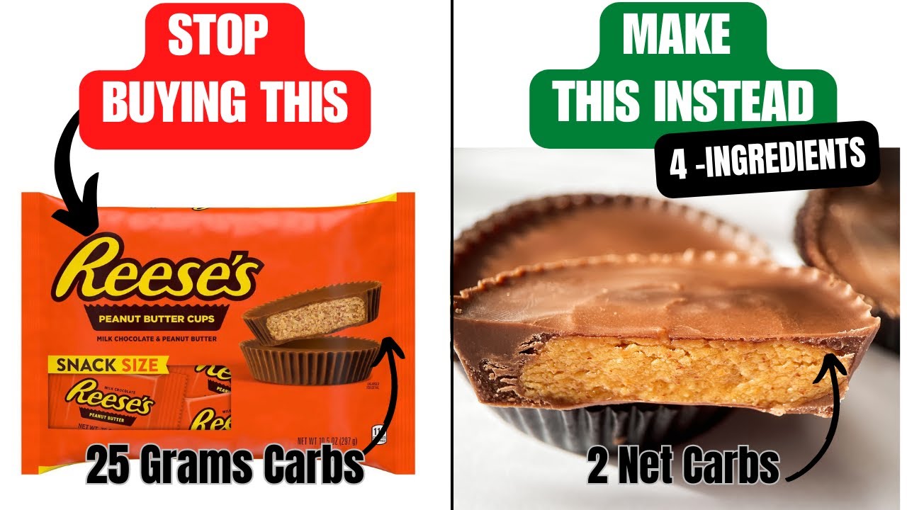 These 4-Ingredient DIABETIC Peanut Butter Cups Won’t Spike Blood Sugar | EASY Diabetes Dessert