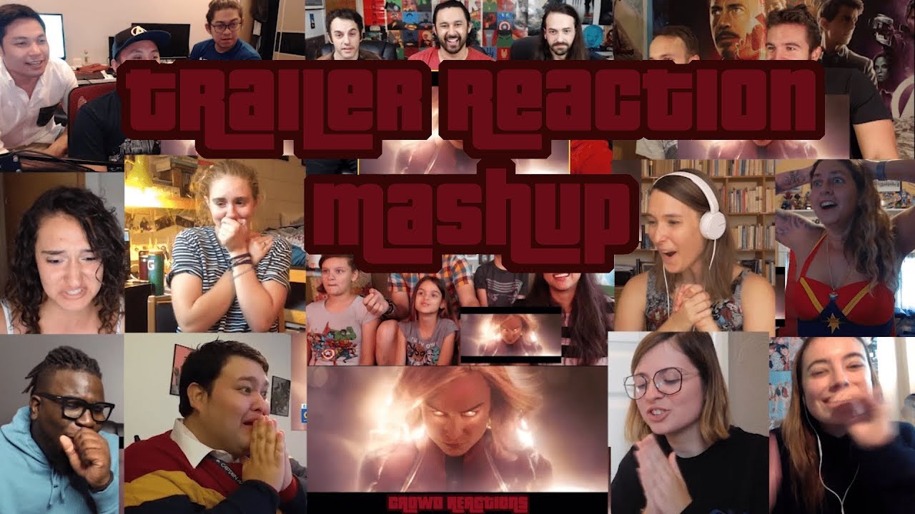 Marvel Studios' Captain Marvel  • Official Trailer Reactions Mashup