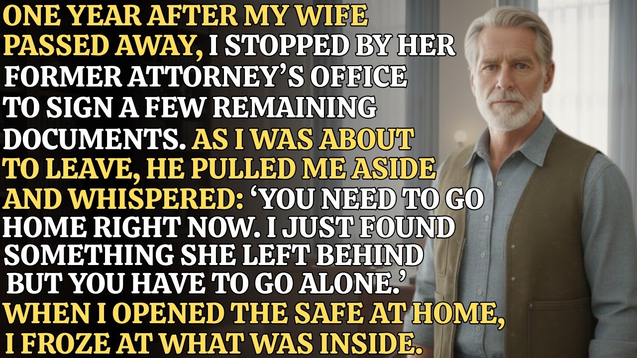 You Need To Go Home Right Now — But Don’t Tell Anyone. My Late Wife’s Former Attorney Whispered...